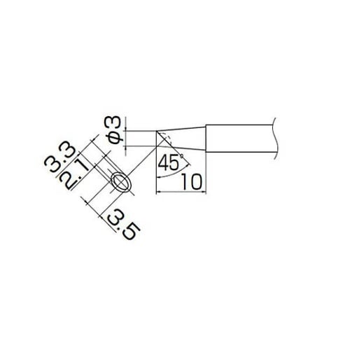 T13−BCM3 こて先/3BC型溝付
