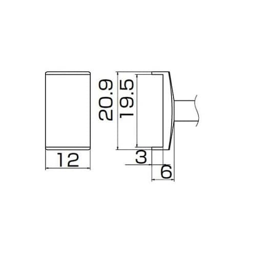 T12−1010 こて先SOP19.5