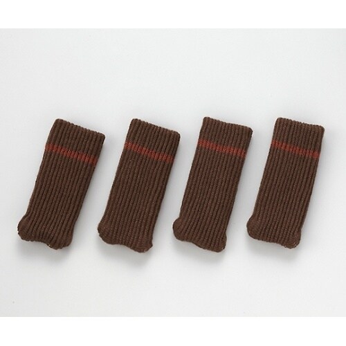 キズつきにくいイス脚カバー ブラウン 1