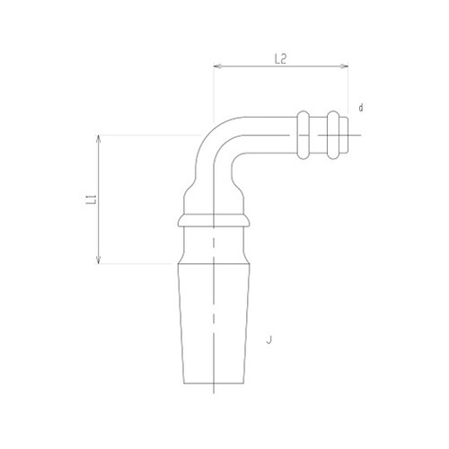 4168−0M/8ホースコネクターL字口