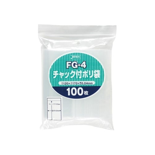 FG−4 チャック袋付ポリ袋0.04mm