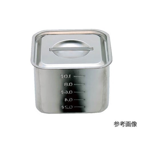 SH4217 目盛付浅型角キッチンポット