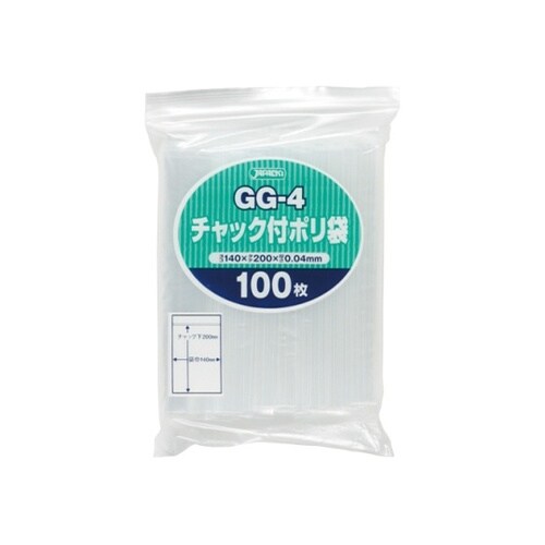 GG−4 チャック袋付ポリ袋0.04mm