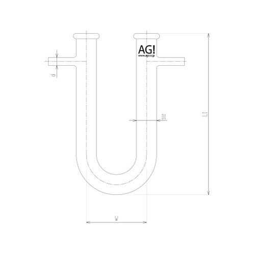 2390−1 枝付U字カルシウム管