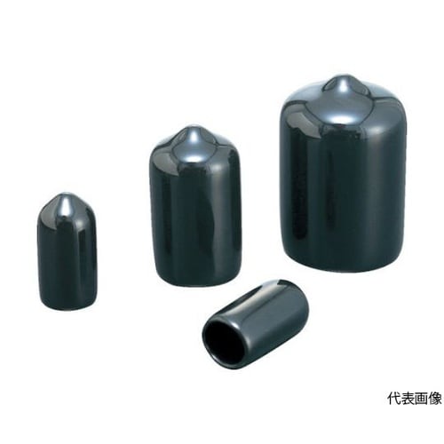 保護キャップ 丸 (100個入) 黒 H