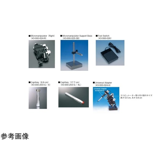 ナノジェクトII/III用ガラスキャピラリー(