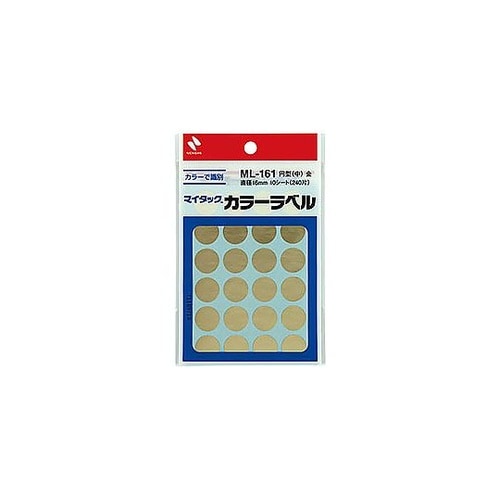 マイタックカラーラベル 16mm径 金