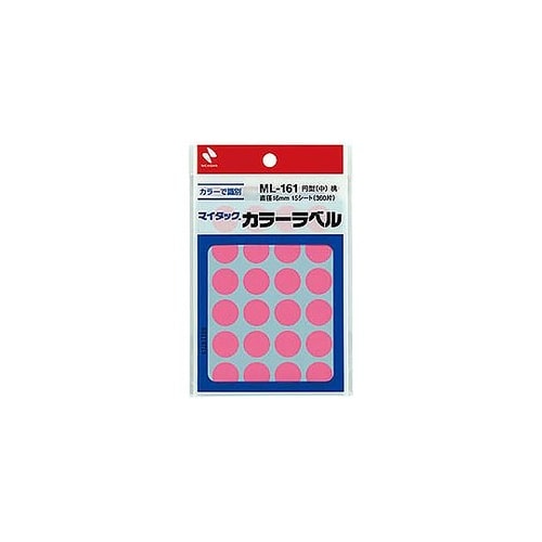 マイタックカラーラベル 16mm径 桃