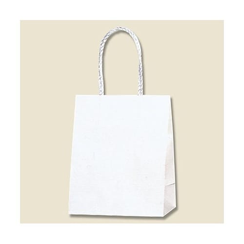 手提げ紙袋 スムースバッグ 白無地 25