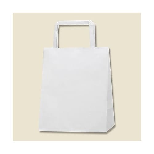 手提げ紙袋 H25チャームバッグ 晒白無