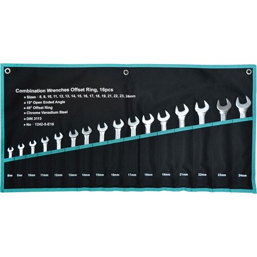 オフセットコンビネーションスパナ16本セット