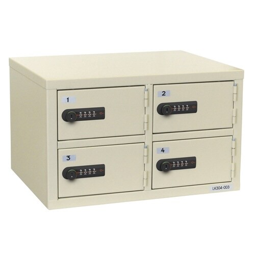 LKロッカー2列2段 4人用 アイボリー