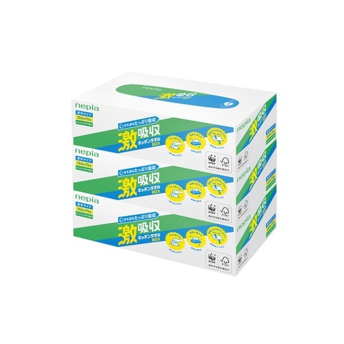 激吸収キッチンタオルボックス3コパック