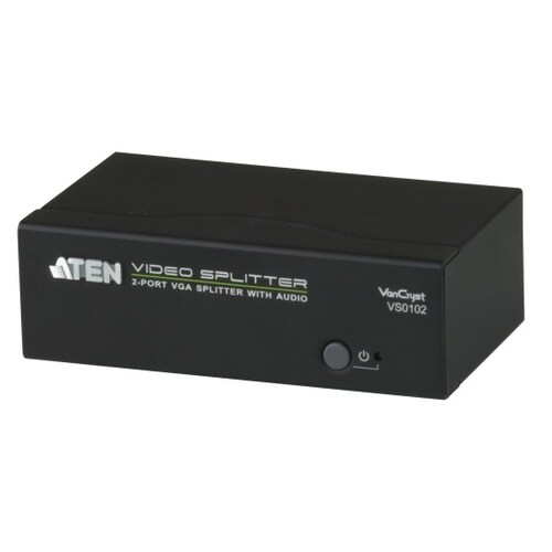 2ポート VGA・オーディオ分配器