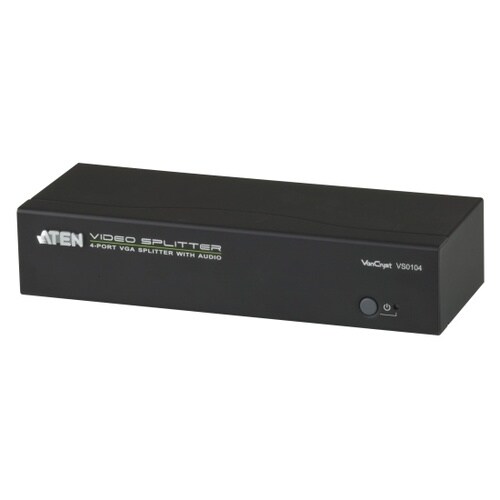 4ポート VGA・オーディオ分配器