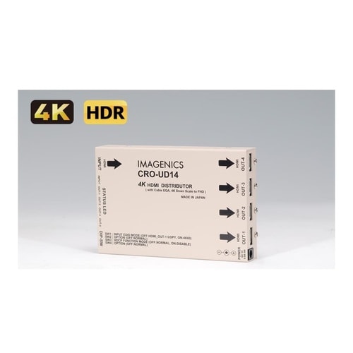4K HDMI(DVI)1入力4分配器