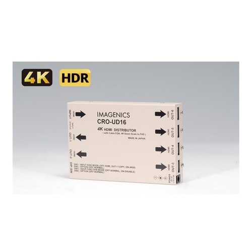 4K HDMI(DVI)1入力6分配器