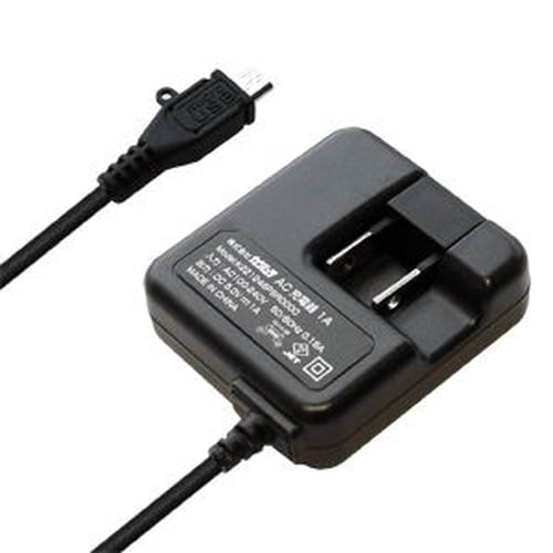 AC充電器ストレート1m 1A micro BK