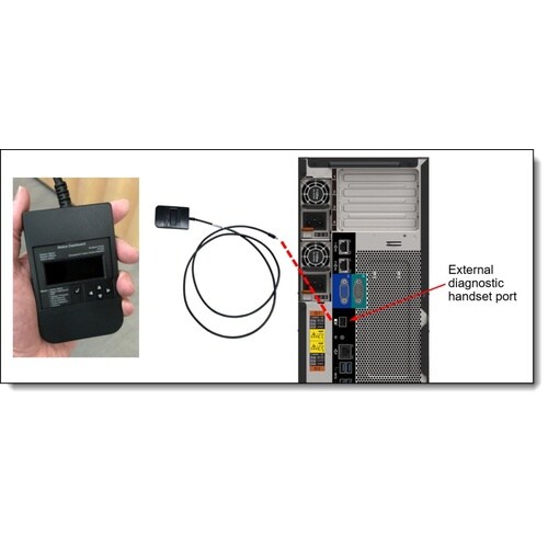 ThinkSystem 外付け診断用ハンドセット
