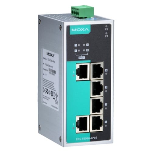 産業用6ポートIEEE 802.3af/at