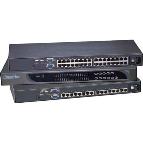 1U 8ポート Cat6 KVMスイッチ