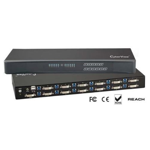 DVI−D対応12ポートKVMスイッチ