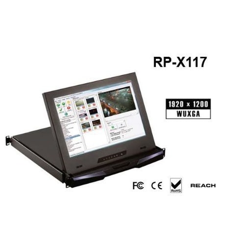 1U 17インチ高解像度 LCDモニタードロアー