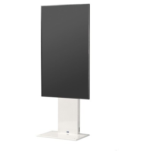 壁寄せデジタルサイネージスタンド/ホワイト