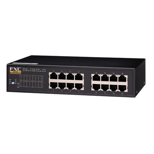 16ポート 10/100/1000Mbps