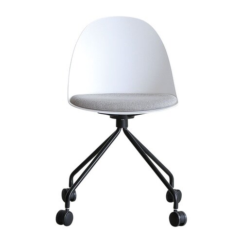 デスクチェア エッグ 肘無 WH