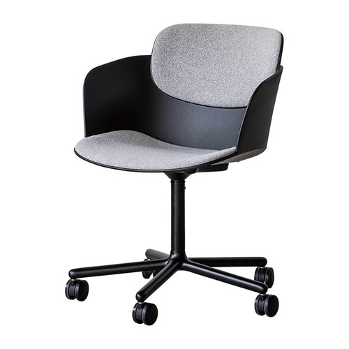 ピット デスクチェア 肘付 BK