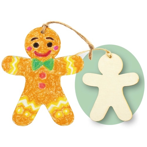木製オーナメント ジンジャーブレッドマン
