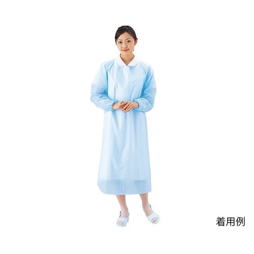 プラスチックエプロン(袖付き) ゴム袖タ