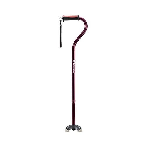 バンブーステッキオフセット多点杖 ワイン