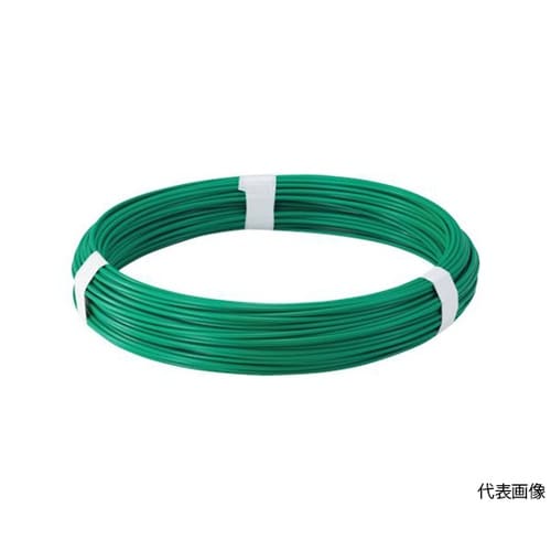 カラー針金 ビニール被覆タイプ グリーン