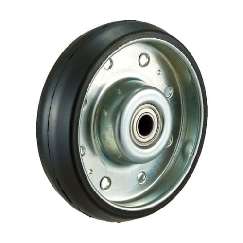 HTW130ハイテンプレス製ゴム車輪のみ