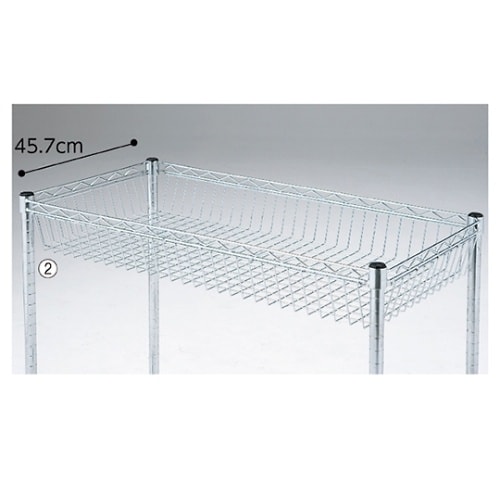 スチールカゴ棚 61−752−4−2