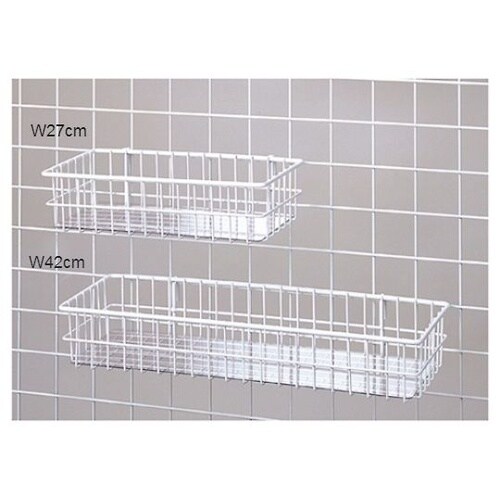 61−132−3−1ネット用小物カゴ 白