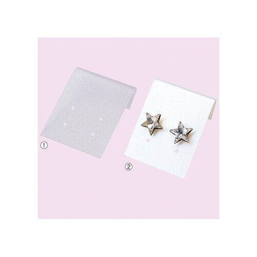 ピアス用台紙 半透明 1セット(100枚