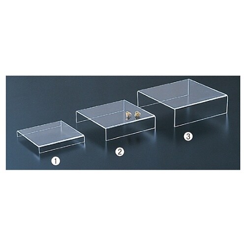 アクリルステージ 透明 中 1セット(2