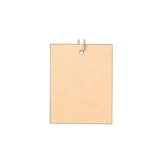 パック再生紙さげ札(生成糸付き) 4×5