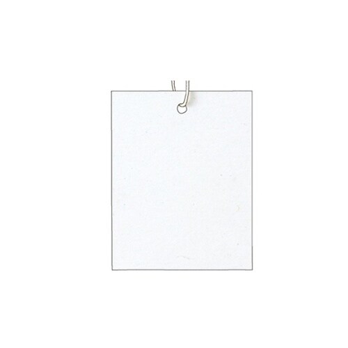 パック再生紙さげ札(生成糸付き) 4×5