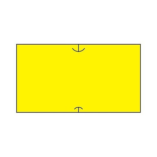 共用シール 黄無地(強粘) 1セット(1