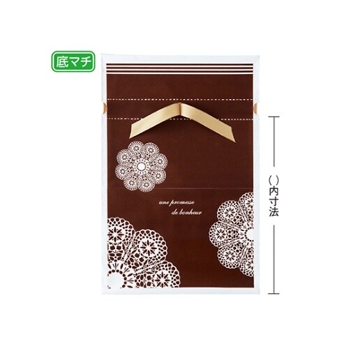 レースィ リボン付きギフトバッグ 23×