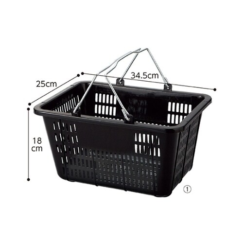 ミニバスケット(10リットル) ブラック