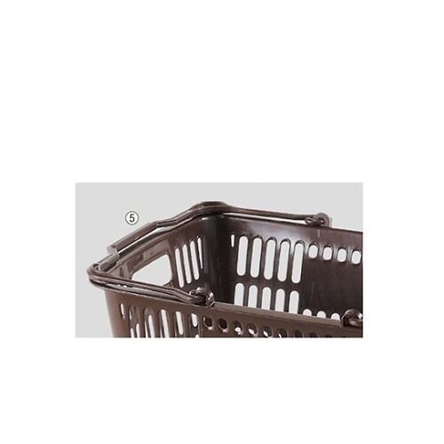 買物カゴ(28リットル) ダークブラウン