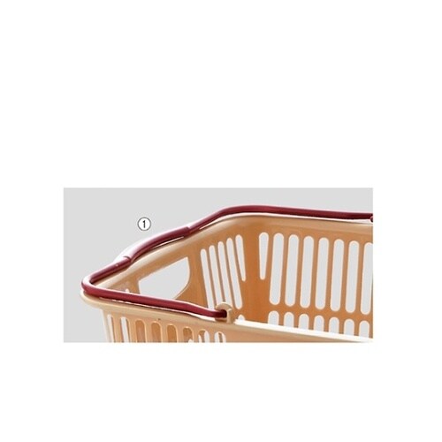 買物カゴ(33リットル) ベージュ 1セ