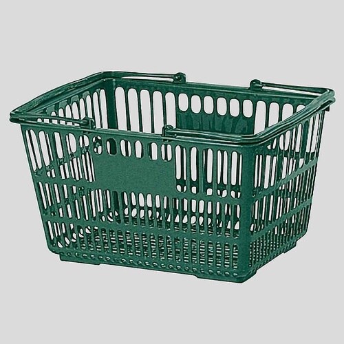買物カゴ(18リットル) ダークグリーン