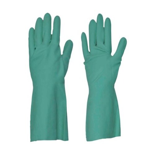 6516天然ゴム中厚手Lグリーン10双