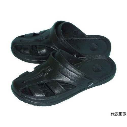 ANSLLBK制電サンダル LLブラック